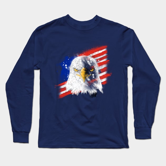 the eagle Long Sleeve T-Shirt by kharmazero